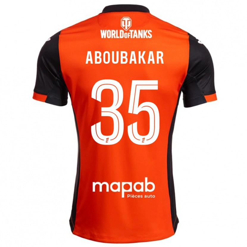 Danxen Kvinnor Siddick Aboubakar #35 Svart Orange Hemmatröja Matchtröjor 2025/26 Tröjor T-Tröja