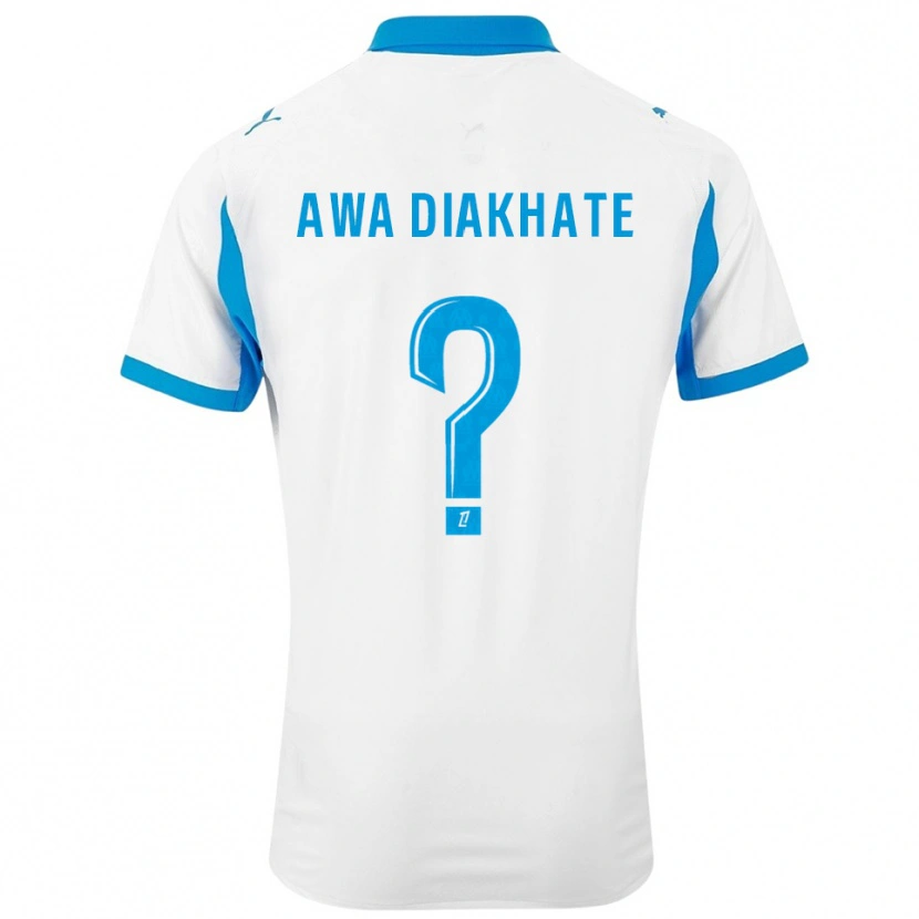 Danxen Kvinnor Ndeye Awa Diakhate #0 Vit Himmelsblå Hemmatröja Matchtröjor 2025/26 Tröjor T-Tröja
