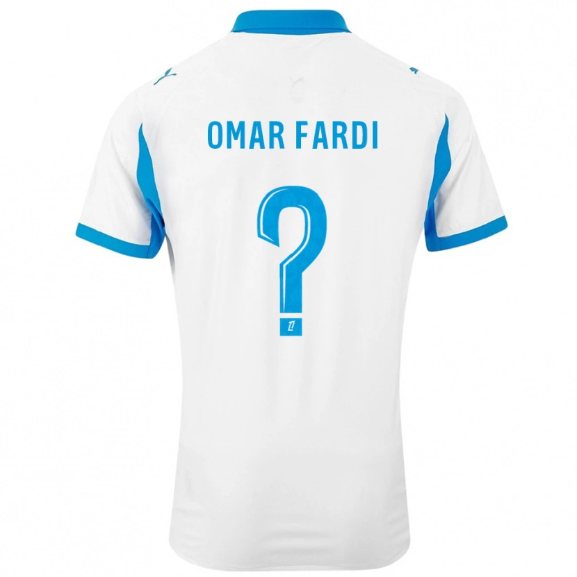 Danxen Kvinnor El Omar Fardi #0 Vit Himmelsblå Hemmatröja Matchtröjor 2025/26 Tröjor T-Tröja