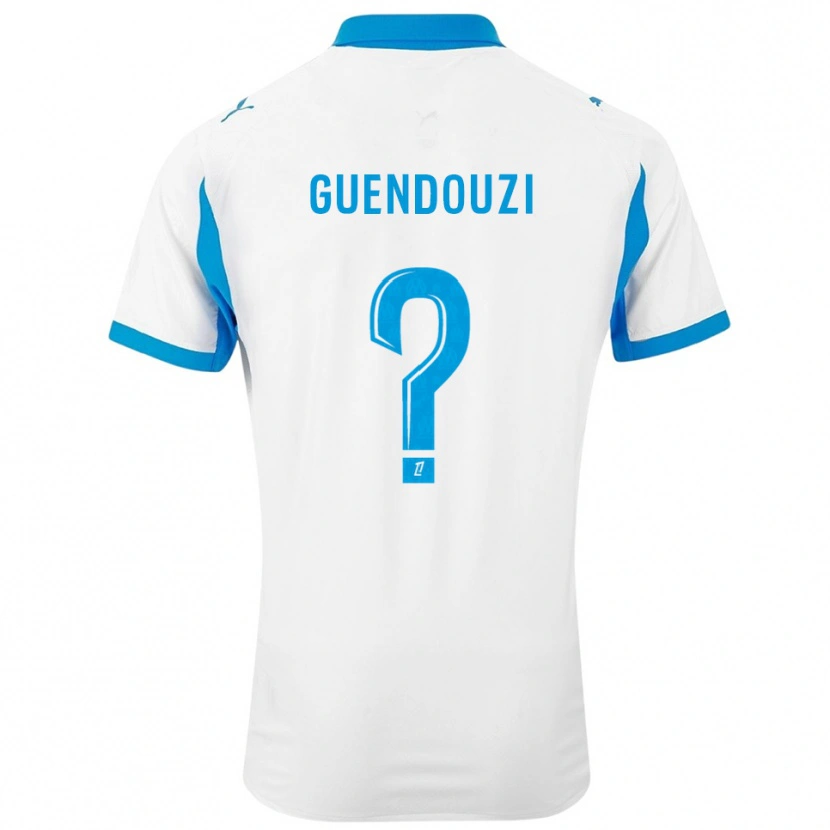 Danxen Kvinnor Milan Guendouzi #0 Vit Himmelsblå Hemmatröja Matchtröjor 2025/26 Tröjor T-Tröja