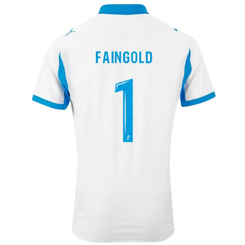 Danxen Kvinnor Abbie Faingold #1 Vit Himmelsblå Hemmatröja Matchtröjor 2025/26 Tröjor T-Tröja