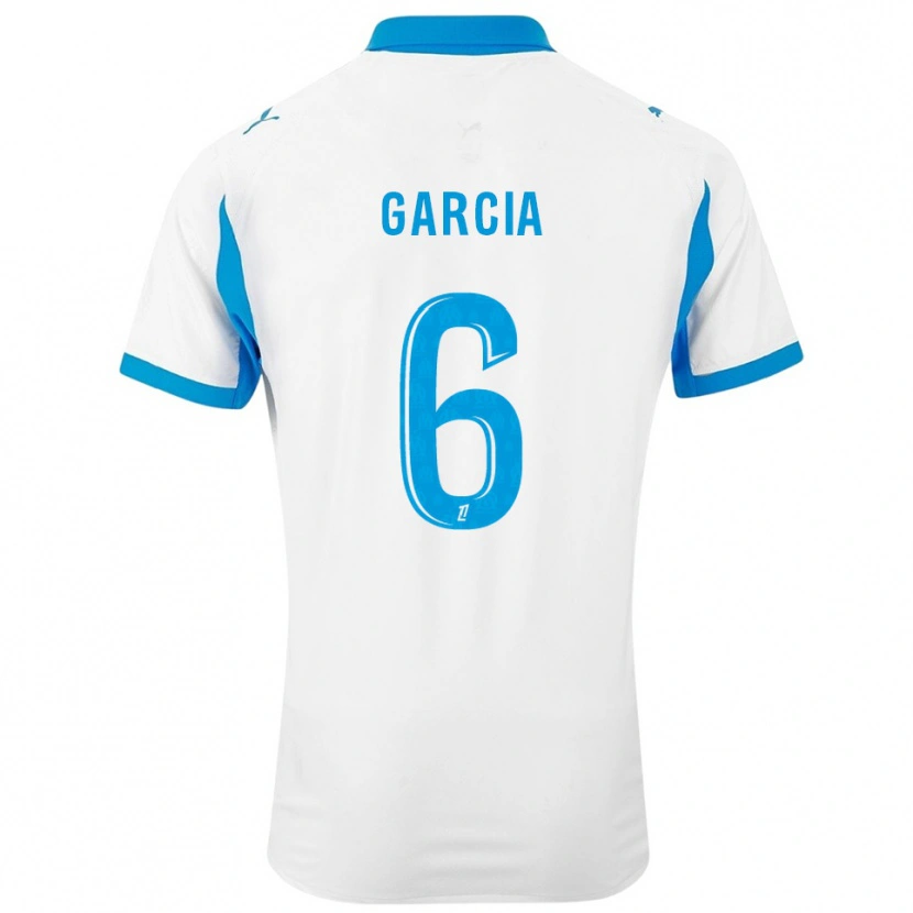 Danxen Kvinnor Ulisses Garcia #6 Vit Himmelsblå Hemmatröja Matchtröjor 2025/26 Tröjor T-Tröja