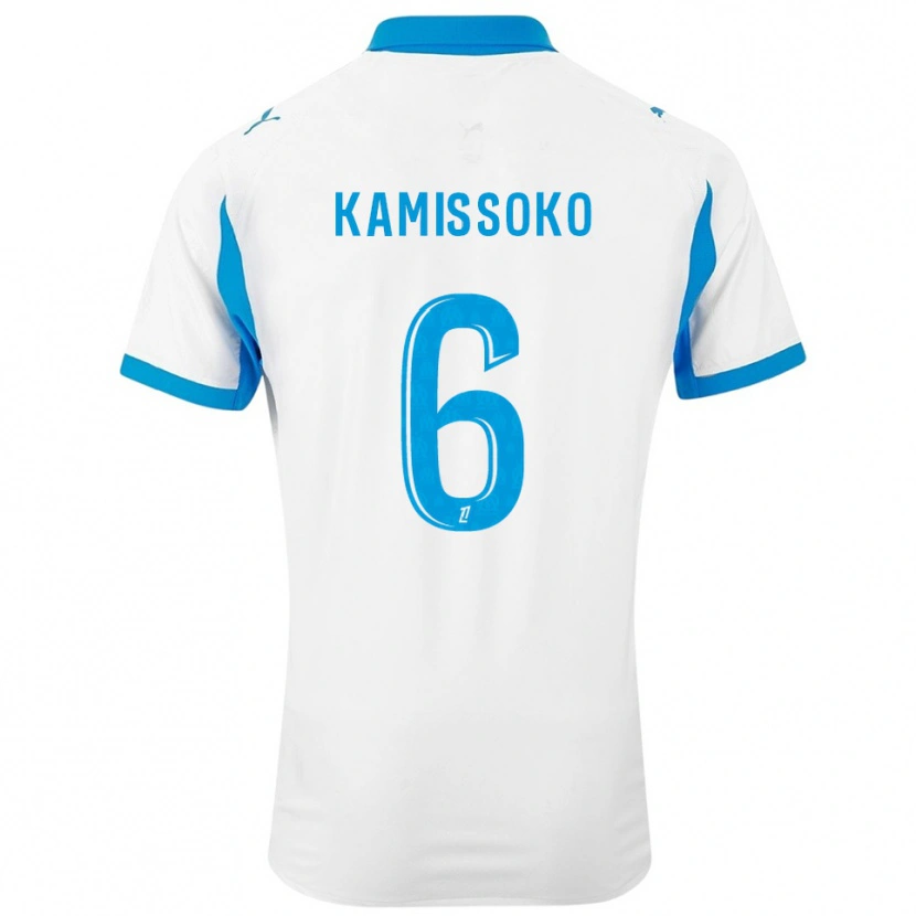 Danxen Kvinnor Nouhoum Kamissoko #6 Vit Himmelsblå Hemmatröja Matchtröjor 2025/26 Tröjor T-Tröja
