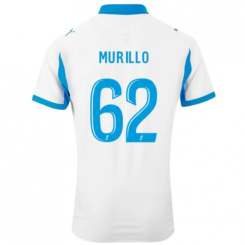 Danxen Kvinnor Amir Murillo #62 Vit Himmelsblå Hemmatröja Matchtröjor 2025/26 Tröjor T-Tröja
