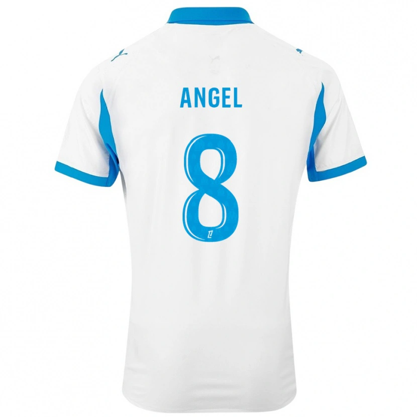Danxen Kvinnor Angel Gomes #8 Vit Himmelsblå Hemmatröja Matchtröjor 2025/26 Tröjor T-Tröja