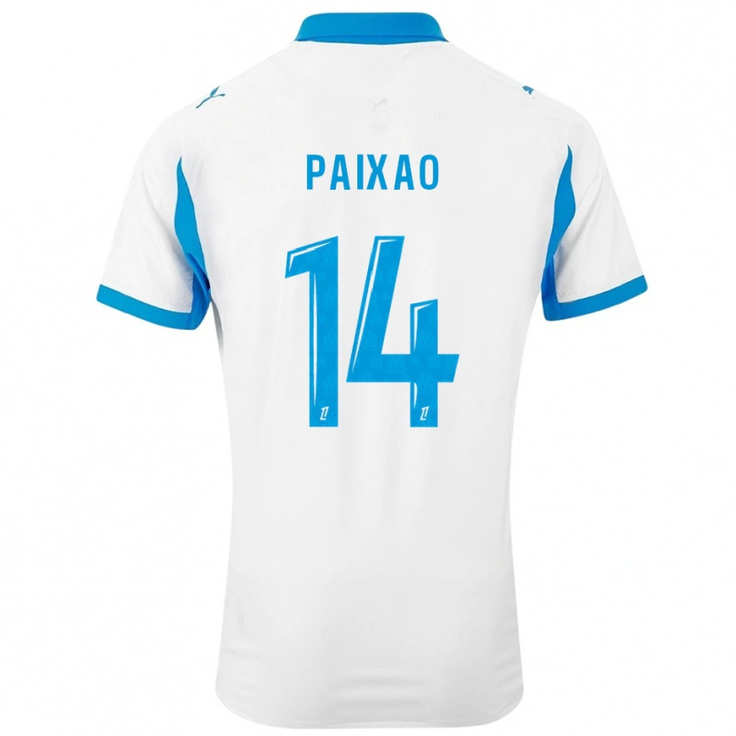 Danxen Kvinnor Igor Paixão #14 Vit Himmelsblå Hemmatröja Matchtröjor 2025/26 Tröjor T-Tröja