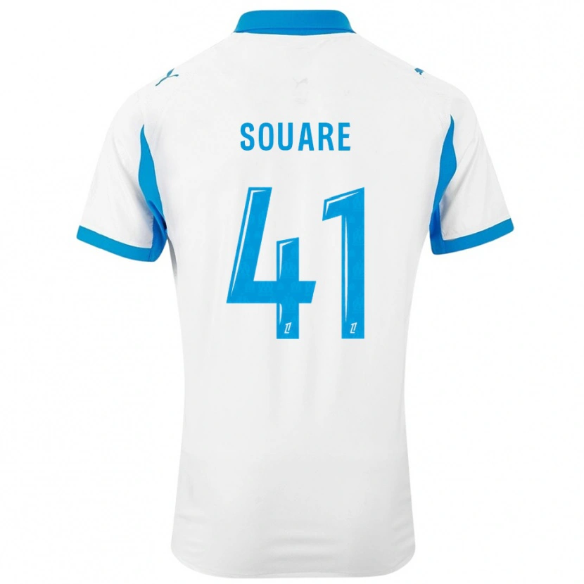 Danxen Kvinnor Cheick Souare #41 Vit Himmelsblå Hemmatröja Matchtröjor 2025/26 Tröjor T-Tröja