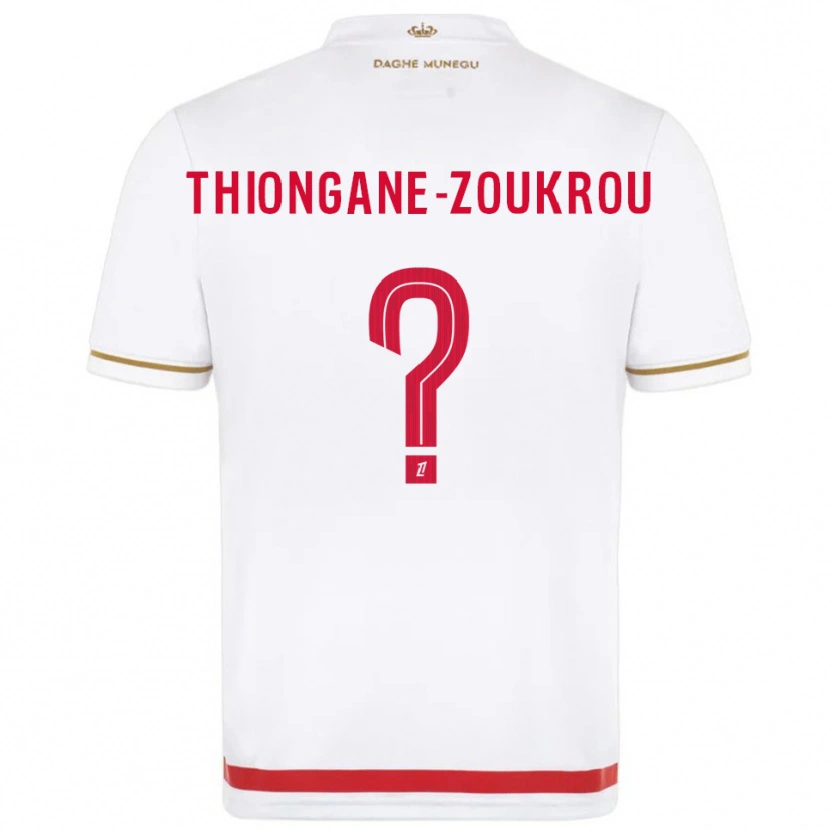 Danxen Kvinnor Ackah-Tidiane Thiongane-Zoukrou #0 Röd Vit Hemmatröja Matchtröjor 2025/26 Tröjor T-Tröja