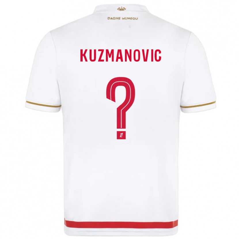 Danxen Kvinnor Dejan Kuzmanovic #0 Röd Vit Hemmatröja Matchtröjor 2025/26 Tröjor T-Tröja