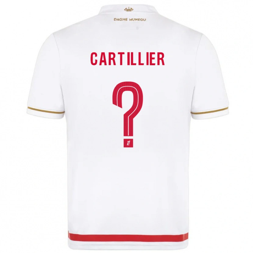 Danxen Kvinnor Antonin Cartillier #0 Röd Vit Hemmatröja Matchtröjor 2025/26 Tröjor T-Tröja