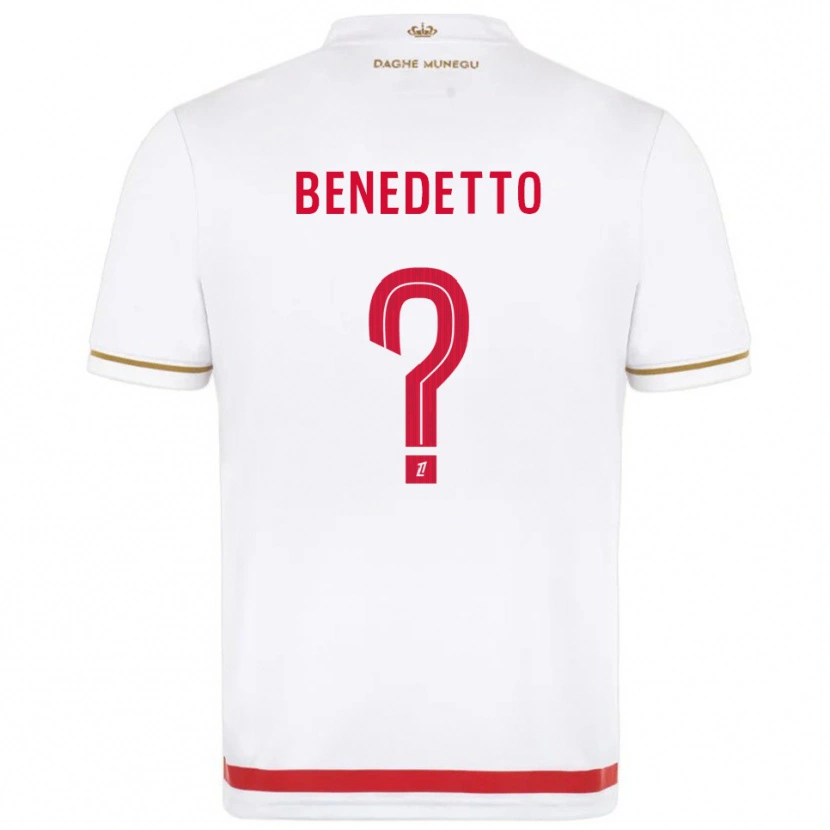 Danxen Kvinnor Antéo Benedetto #0 Röd Vit Hemmatröja Matchtröjor 2025/26 Tröjor T-Tröja