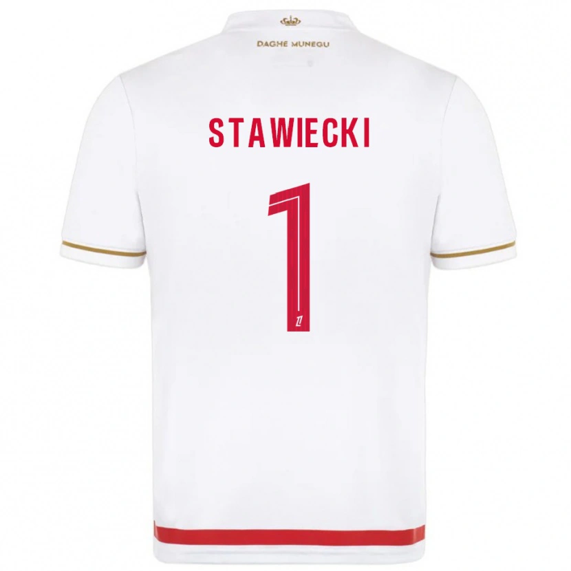 Danxen Kvinnor Jules Stawiecki #1 Röd Vit Hemmatröja Matchtröjor 2025/26 Tröjor T-Tröja