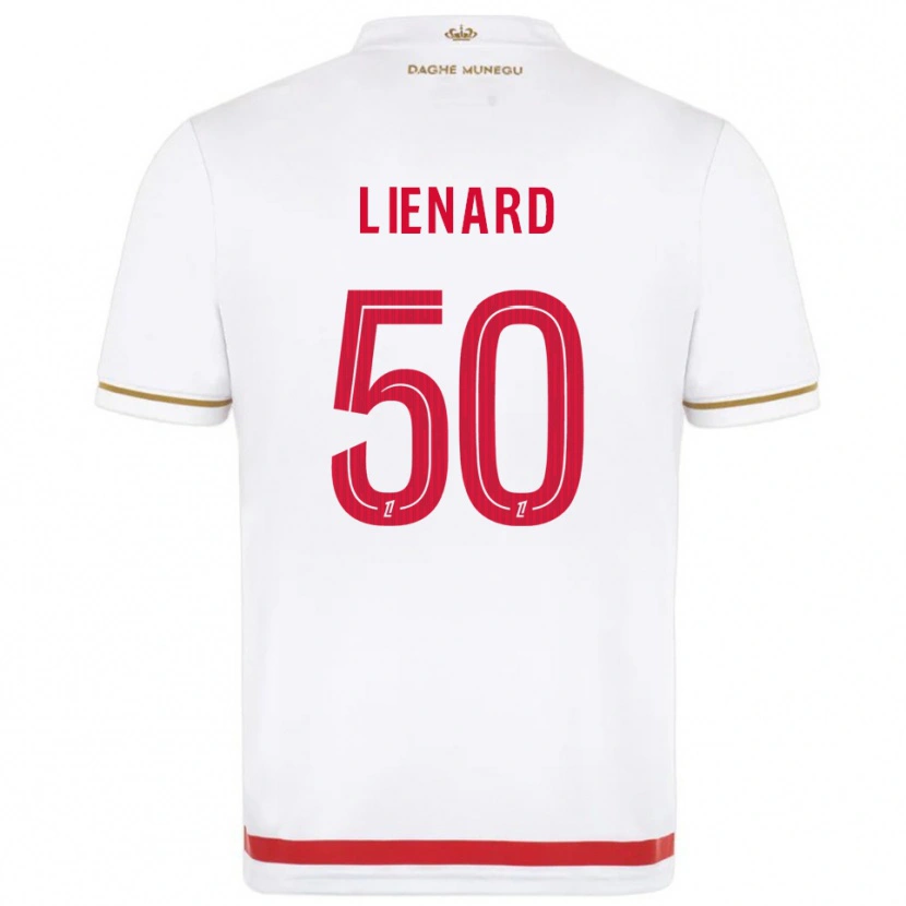Danxen Kvinnor Yann Lienard #50 Röd Vit Hemmatröja Matchtröjor 2025/26 Tröjor T-Tröja