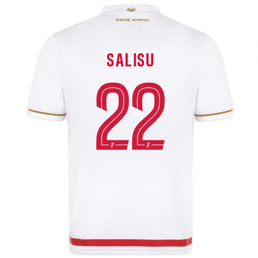 Danxen Kvinnor Mohammed Salisu #22 Röd Vit Hemmatröja Matchtröjor 2025/26 Tröjor T-Tröja