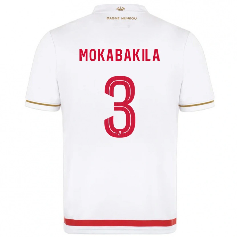 Danxen Kvinnor Nick Mokabakila #3 Röd Vit Hemmatröja Matchtröjor 2025/26 Tröjor T-Tröja