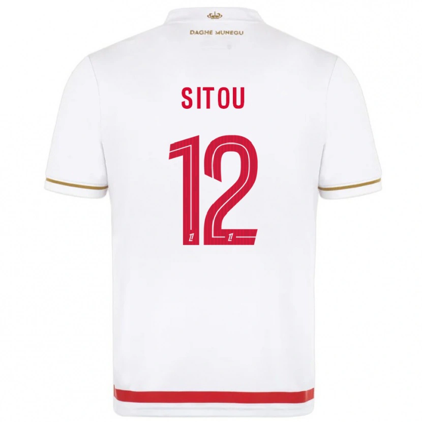 Danxen Kvinnor Kévin Sitou #12 Röd Vit Hemmatröja Matchtröjor 2025/26 Tröjor T-Tröja