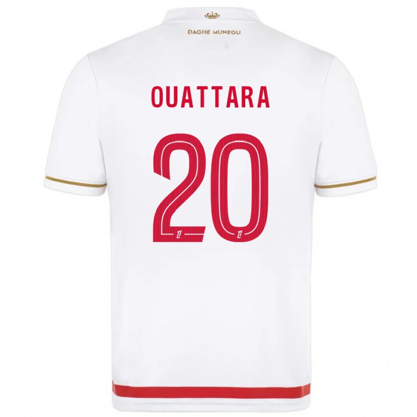 Danxen Kvinnor Kassoum Ouattara #20 Röd Vit Hemmatröja Matchtröjor 2025/26 Tröjor T-Tröja