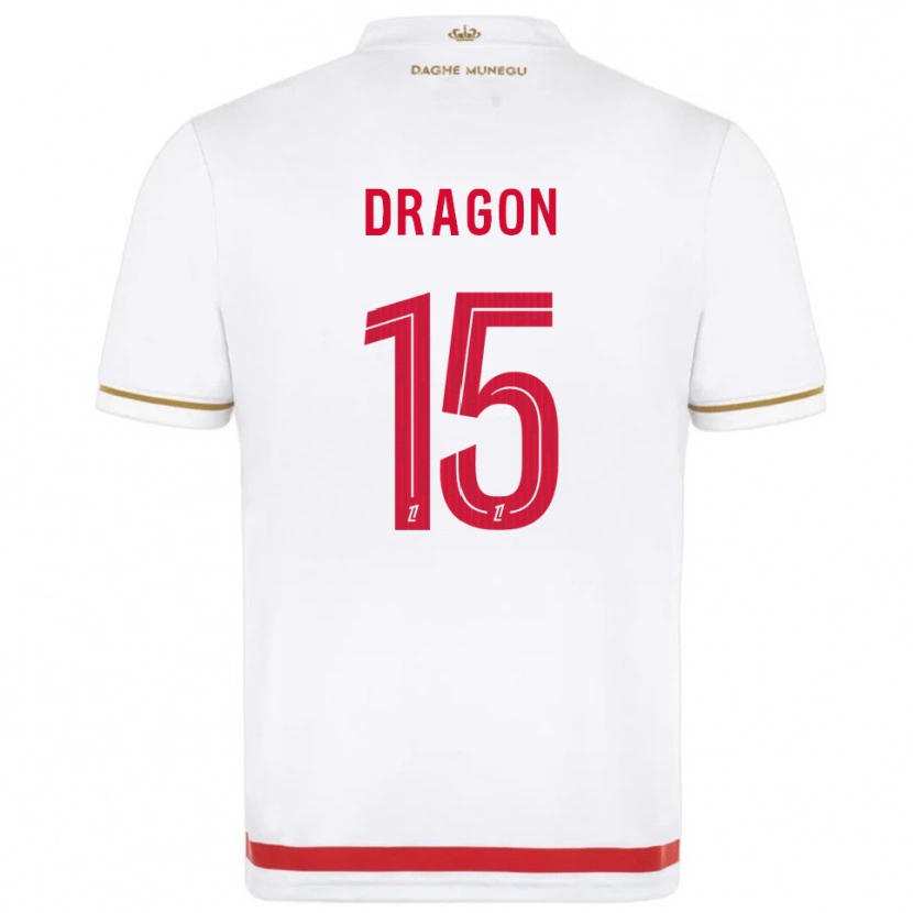 Danxen Kvinnor Clément Dragon #15 Röd Vit Hemmatröja Matchtröjor 2025/26 Tröjor T-Tröja