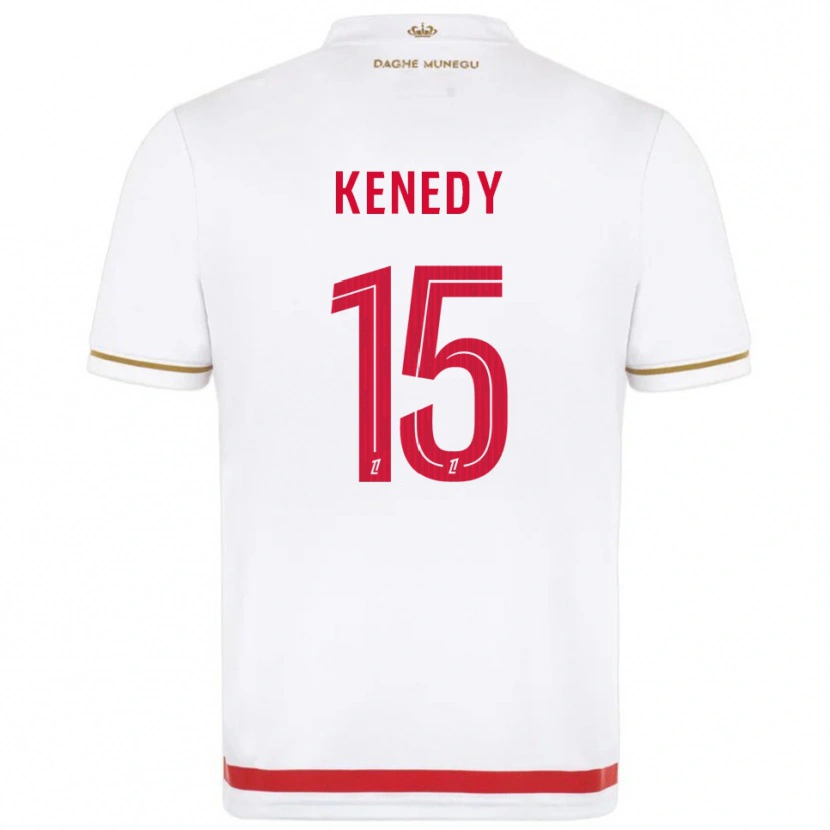 Danxen Kvinnor Kenedy #15 Röd Vit Hemmatröja Matchtröjor 2025/26 Tröjor T-Tröja