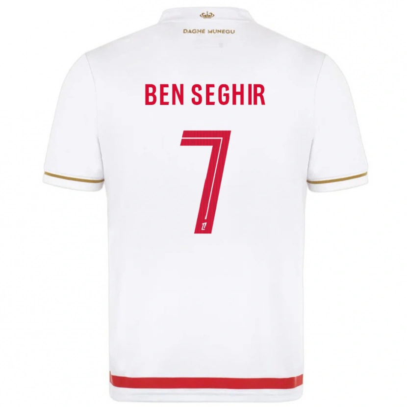 Danxen Kvinnor Eliesse Ben Seghir #7 Röd Vit Hemmatröja Matchtröjor 2025/26 Tröjor T-Tröja