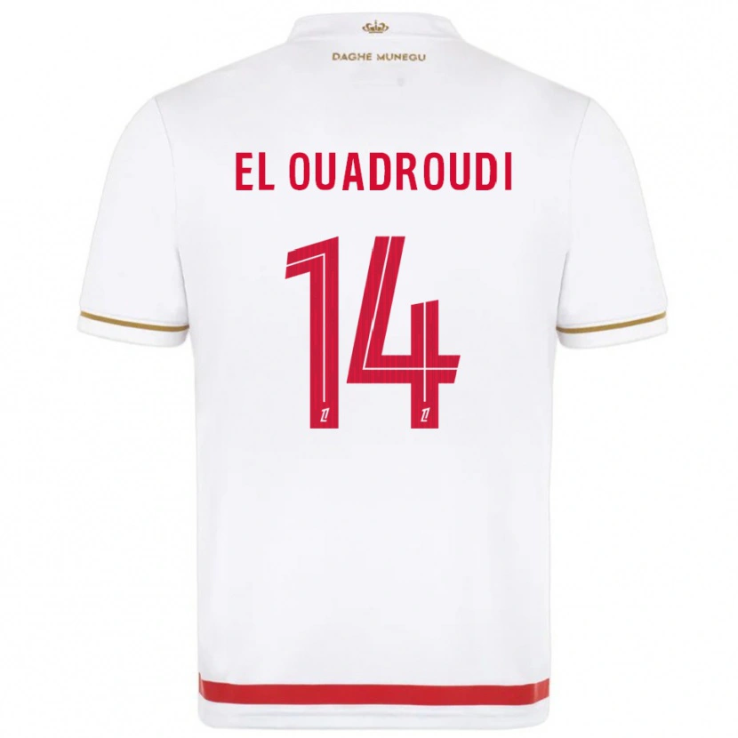 Danxen Kvinnor Imrane El Ouaroudi #14 Röd Vit Hemmatröja Matchtröjor 2025/26 Tröjor T-Tröja