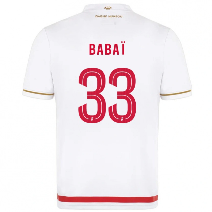 Danxen Kvinnor Nazim Babaï #33 Röd Vit Hemmatröja Matchtröjor 2025/26 Tröjor T-Tröja