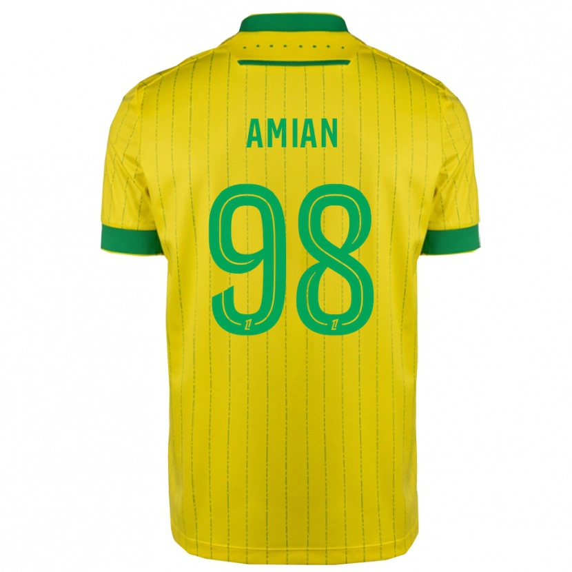 Danxen Kvinnor Kelvin Amian #98 Gul Grön Hemmatröja Matchtröjor 2025/26 Tröjor T-Tröja