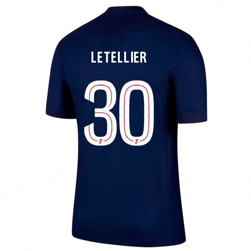 Danxen Kvinnor Alexandre Letellier #30 Marinblå Röd Hemmatröja Matchtröjor 2025/26 Tröjor T-Tröja