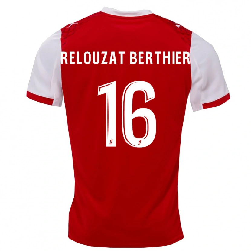 Danxen Kvinnor Maxime Relouzat Berthier #16 Röd Vit Hemmatröja Matchtröjor 2025/26 Tröjor T-Tröja