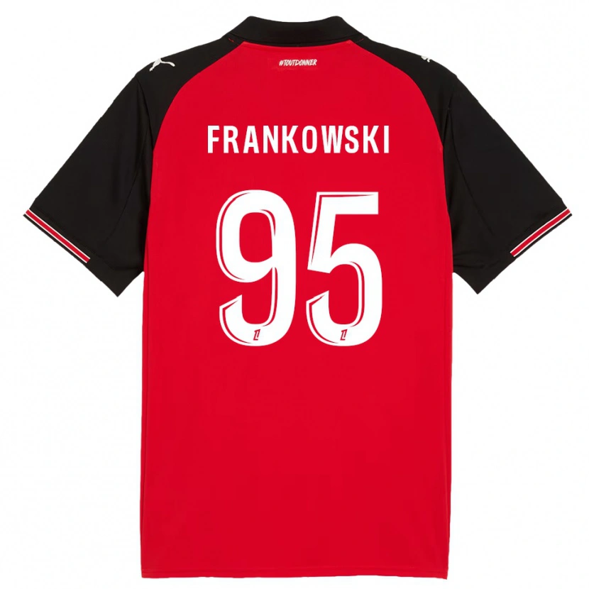 Danxen Kvinnor Przemyslaw Frankowski #95 Röd Svart Hemmatröja Matchtröjor 2025/26 Tröjor T-Tröja