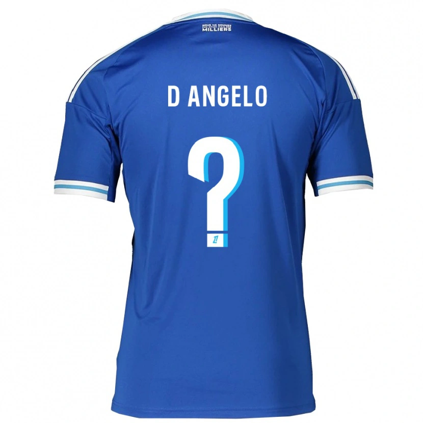 Danxen Kvinnor Gianni D'angelo #0 Blå Vit Hemmatröja Matchtröjor 2025/26 Tröjor T-Tröja