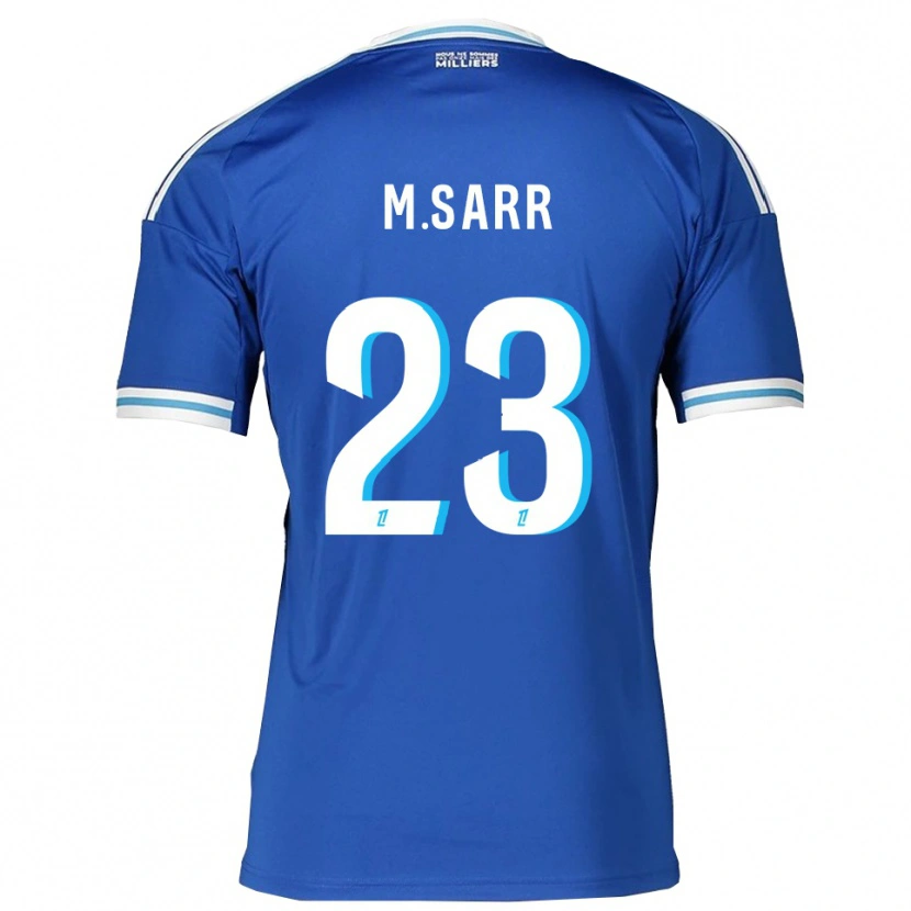 Danxen Kvinnor Mamadou Sarr #23 Blå Vit Hemmatröja Matchtröjor 2025/26 Tröjor T-Tröja