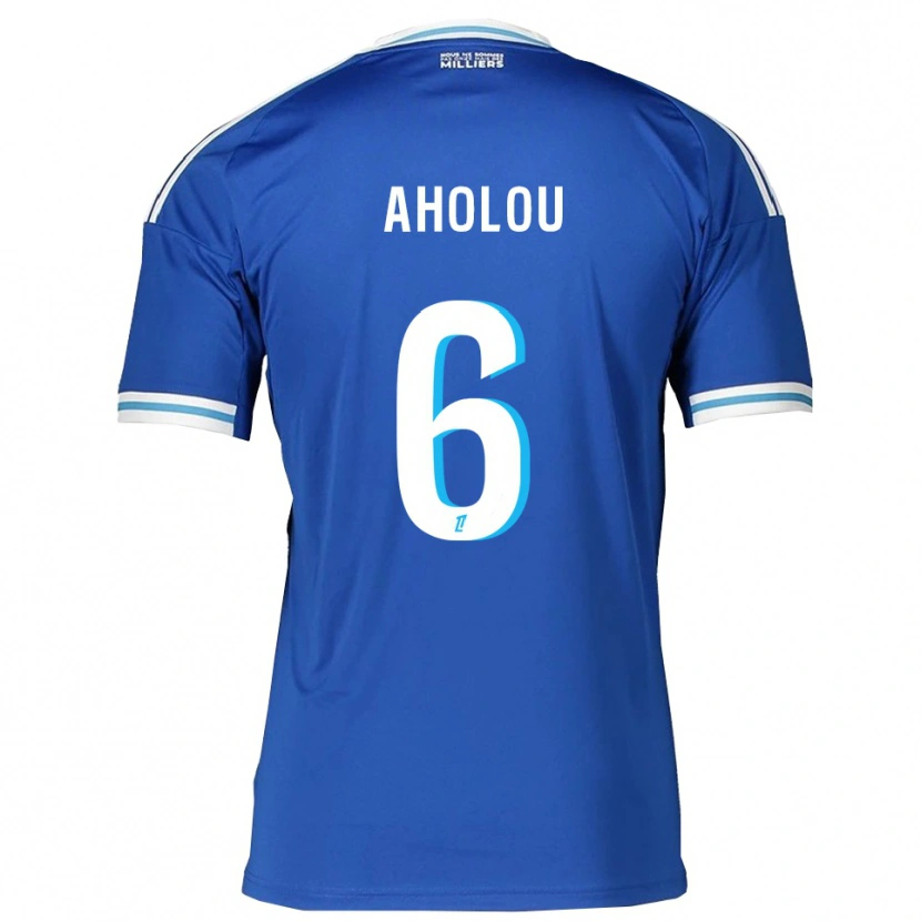 Danxen Kvinnor Jean-Eudes Aholou #6 Blå Vit Hemmatröja Matchtröjor 2025/26 Tröjor T-Tröja