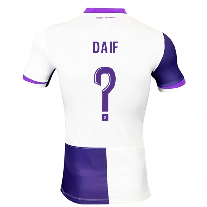 Danxen Kvinnor Mouhamed Daif #0 Lila Vit Hemmatröja Matchtröjor 2025/26 Tröjor T-Tröja