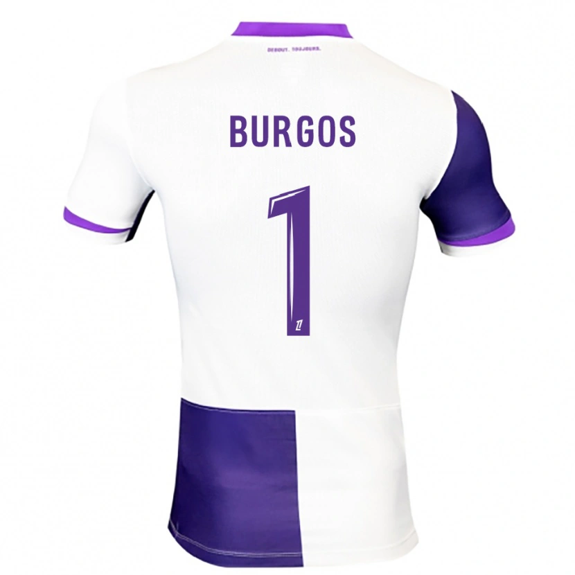 Danxen Kvinnor Diego Burgos #1 Lila Vit Hemmatröja Matchtröjor 2025/26 Tröjor T-Tröja
