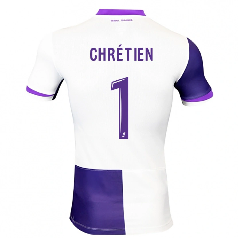 Danxen Kvinnor Jean-Pierre Chrétien #1 Lila Vit Hemmatröja Matchtröjor 2025/26 Tröjor T-Tröja