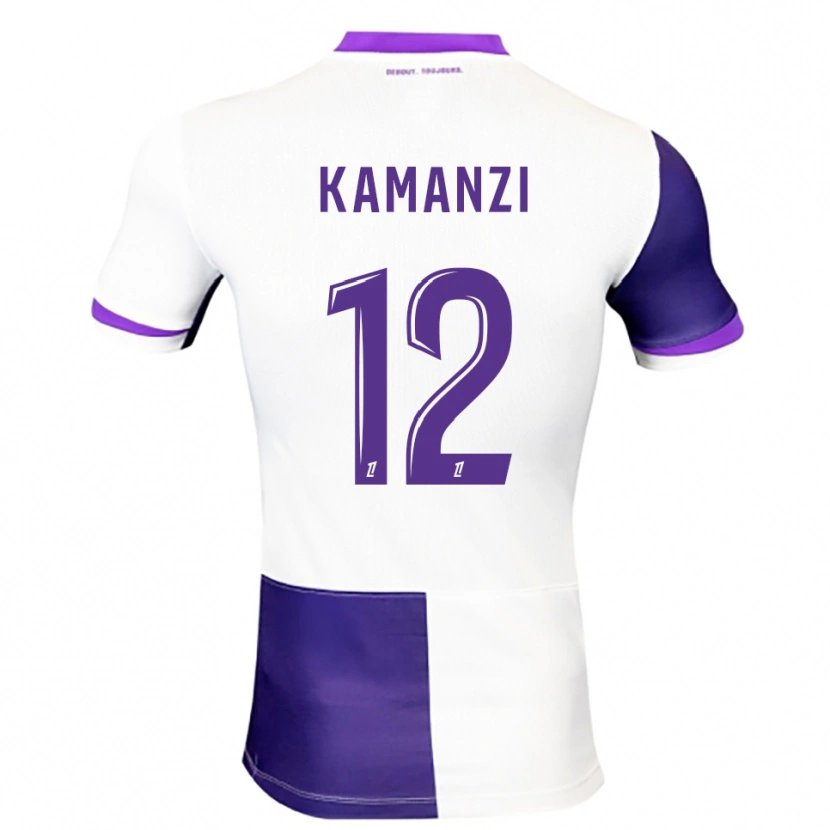 Danxen Kvinnor Warren Kamanzi #12 Lila Vit Hemmatröja Matchtröjor 2025/26 Tröjor T-Tröja