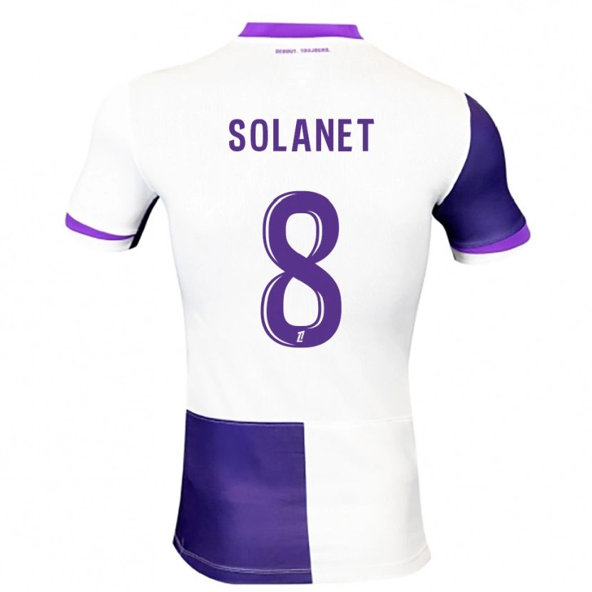 Danxen Kvinnor Tatiana Solanet #8 Lila Vit Hemmatröja Matchtröjor 2025/26 Tröjor T-Tröja
