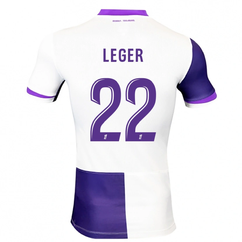 Danxen Kvinnor Christelle Léger #22 Lila Vit Hemmatröja Matchtröjor 2025/26 Tröjor T-Tröja