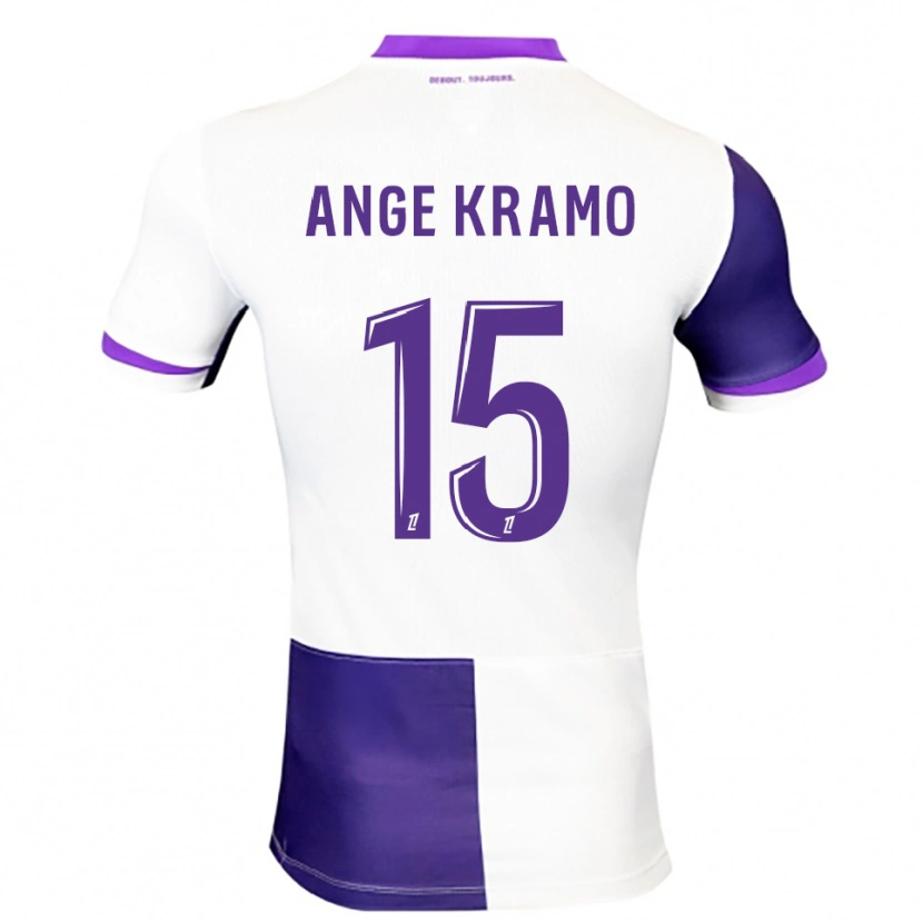 Danxen Kvinnor Marie Ange Kramo #15 Lila Vit Hemmatröja Matchtröjor 2025/26 Tröjor T-Tröja