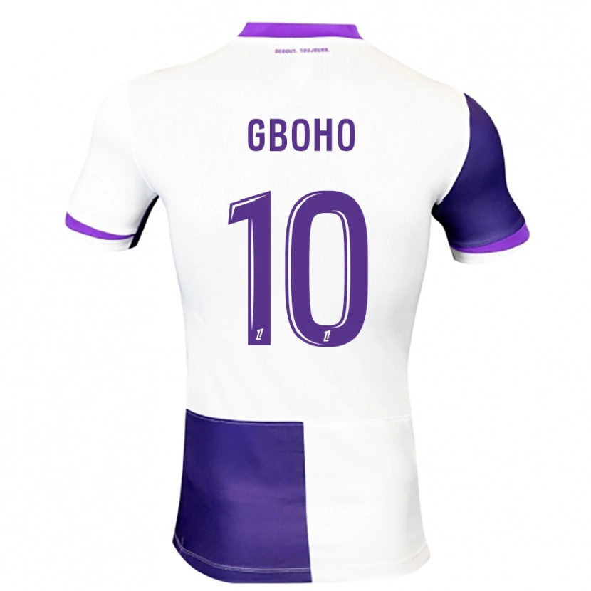 Danxen Kvinnor Yann Gboho #10 Lila Vit Hemmatröja Matchtröjor 2025/26 Tröjor T-Tröja