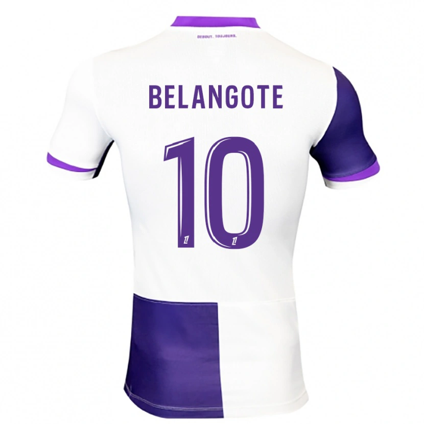 Danxen Kvinnor Aël Belangote #10 Lila Vit Hemmatröja Matchtröjor 2025/26 Tröjor T-Tröja