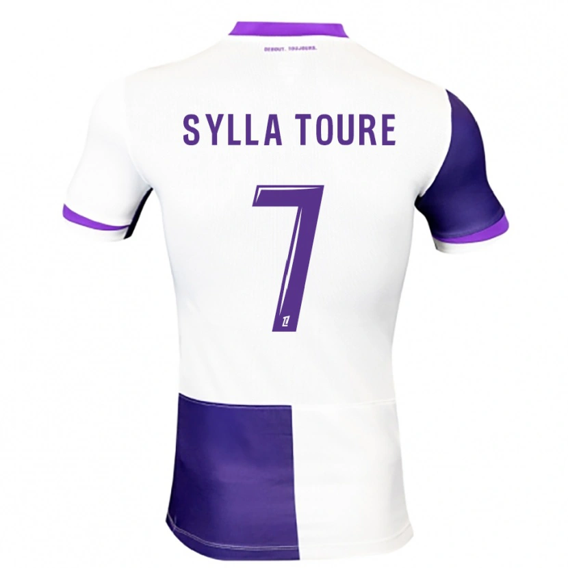 Danxen Kvinnor Ismael Sylla Touré #7 Lila Vit Hemmatröja Matchtröjor 2025/26 Tröjor T-Tröja