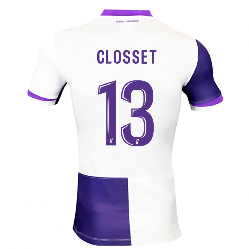 Danxen Kvinnor Océane Closset #13 Lila Vit Hemmatröja Matchtröjor 2025/26 Tröjor T-Tröja