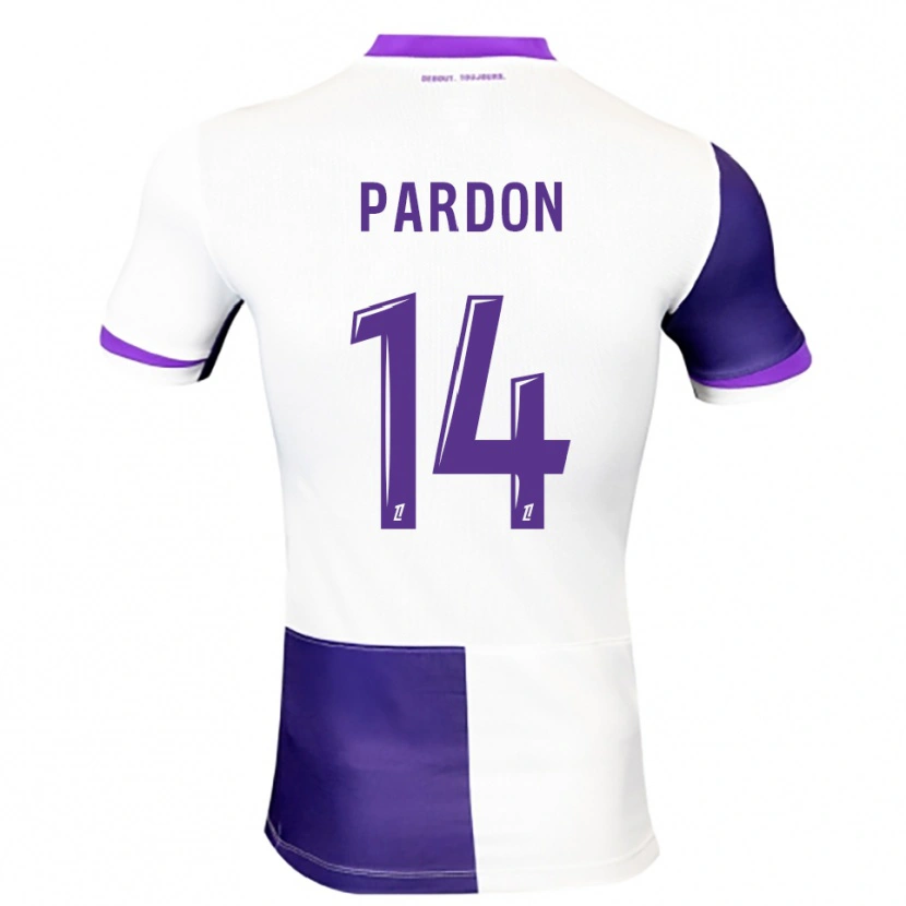 Danxen Kvinnor Pauline Pardon #14 Lila Vit Hemmatröja Matchtröjor 2025/26 Tröjor T-Tröja
