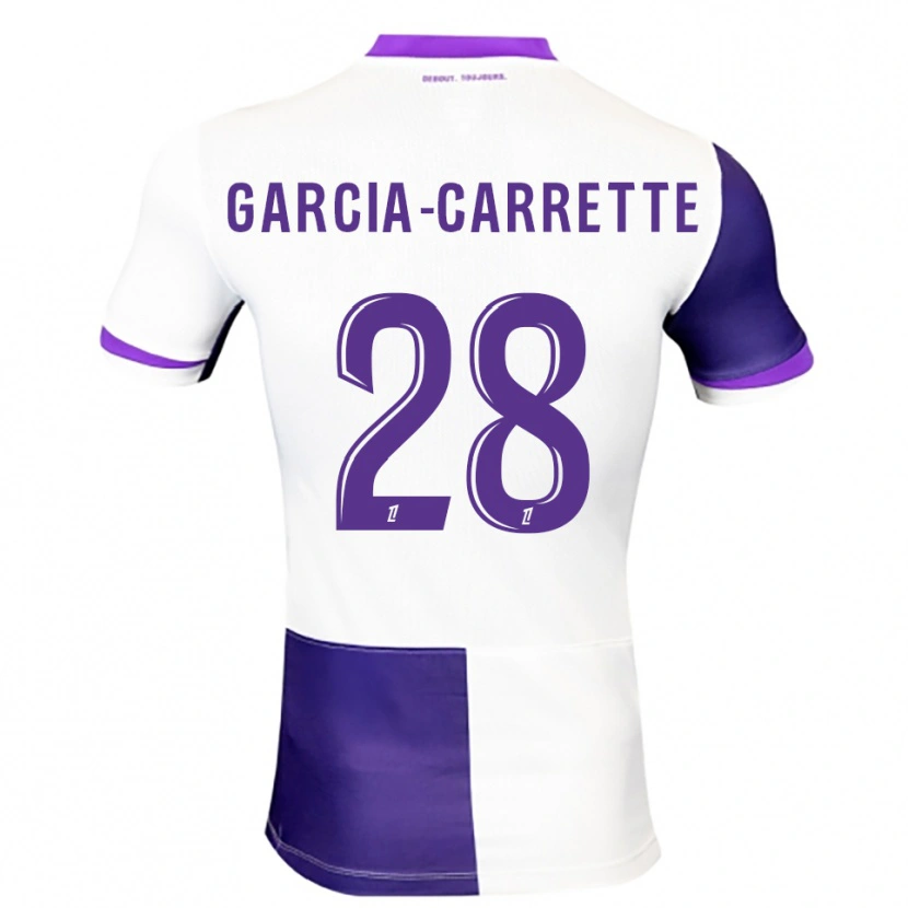 Danxen Kvinnor Hortense Garcia-Carrette #28 Lila Vit Hemmatröja Matchtröjor 2025/26 Tröjor T-Tröja