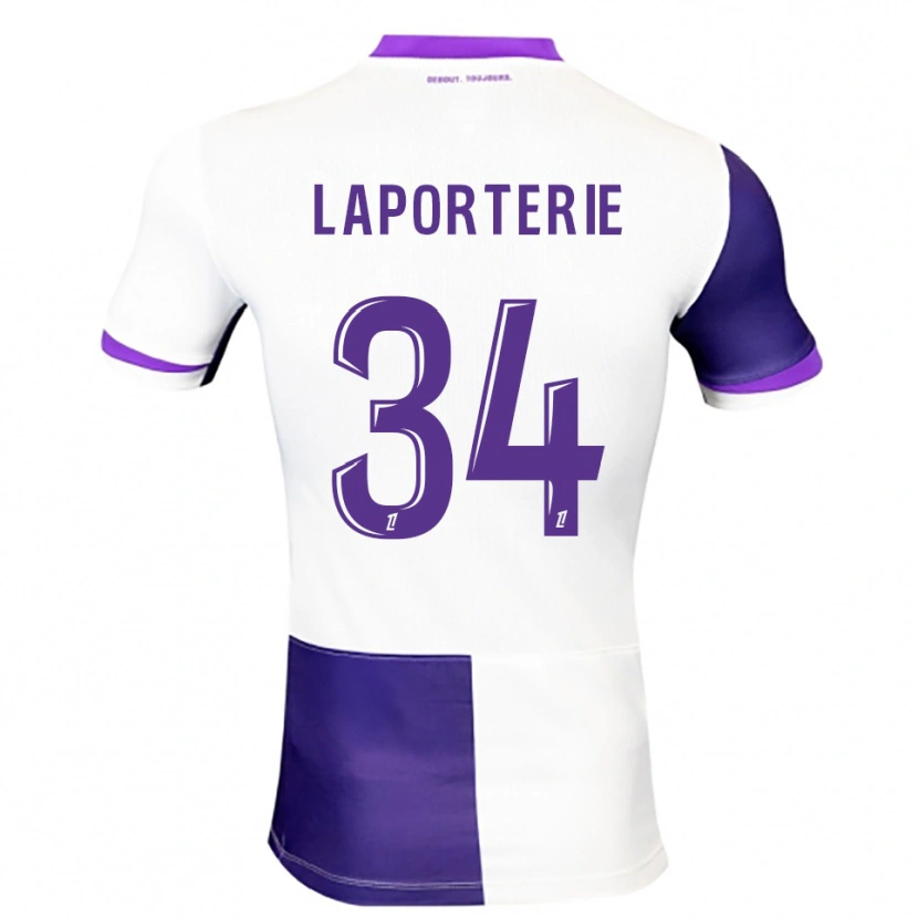 Danxen Kvinnor Ambre Laporterie #34 Lila Vit Hemmatröja Matchtröjor 2025/26 Tröjor T-Tröja