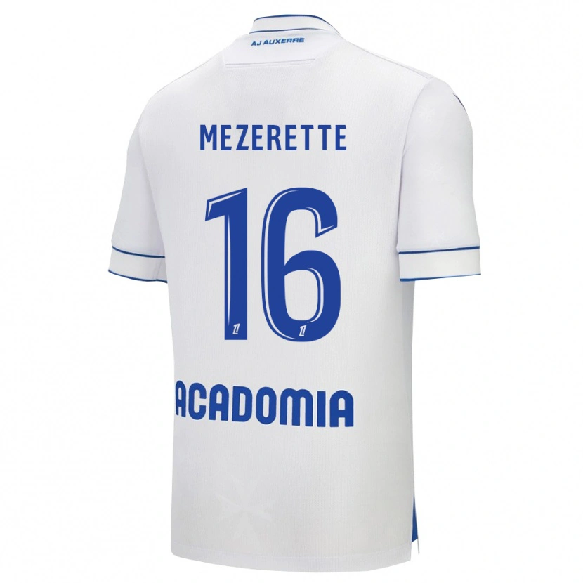 Danxen Kvinnor Louis Mezerette #16 Vit Blå Hemmatröja Matchtröjor 2025/26 Tröjor T-Tröja