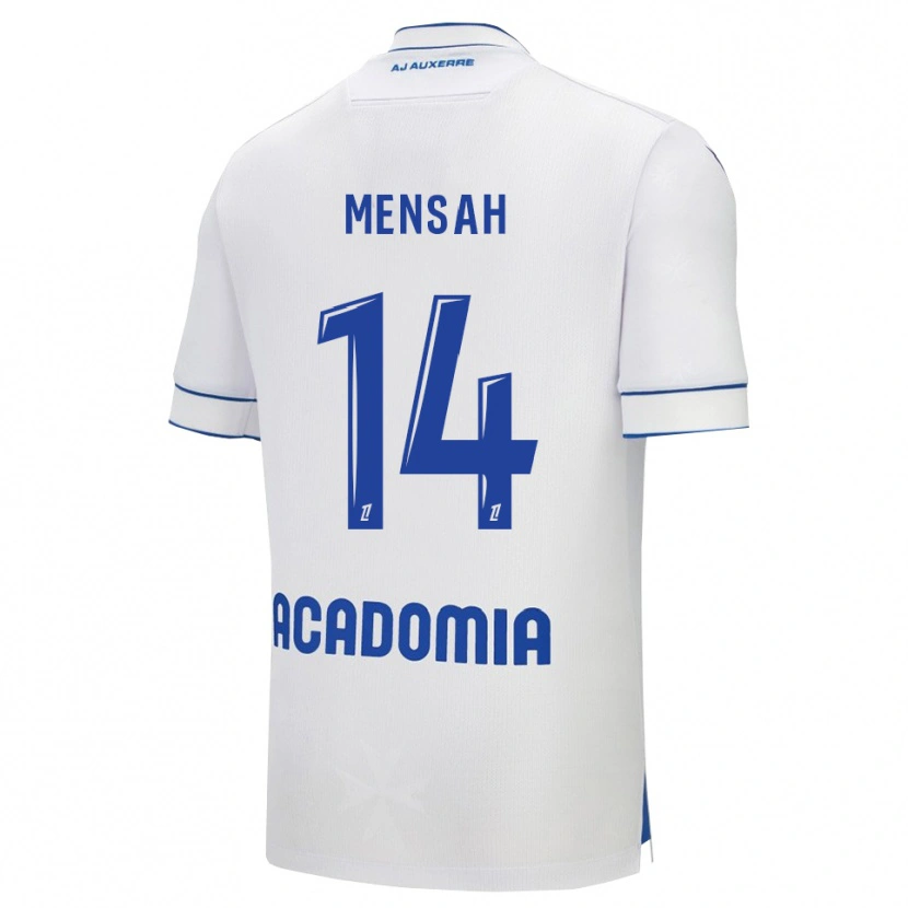 Danxen Kvinnor Gideon Mensah #14 Vit Blå Hemmatröja Matchtröjor 2025/26 Tröjor T-Tröja