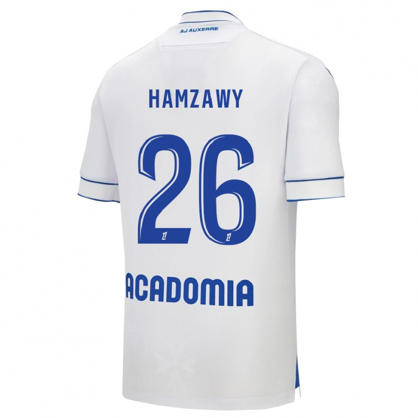Danxen Kvinnor Radwan Hamzawy #26 Vit Blå Hemmatröja Matchtröjor 2025/26 Tröjor T-Tröja